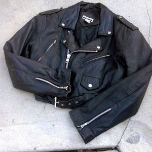 *ON HOLD* Vintage Genuine Leather Biker Jacket