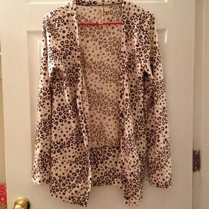 Chetah print cardigan