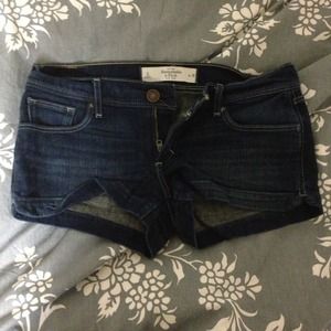Abercrombie & Fitch blue jean shorts