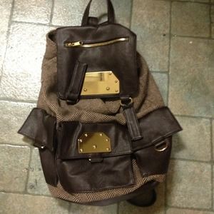 Brown backpack