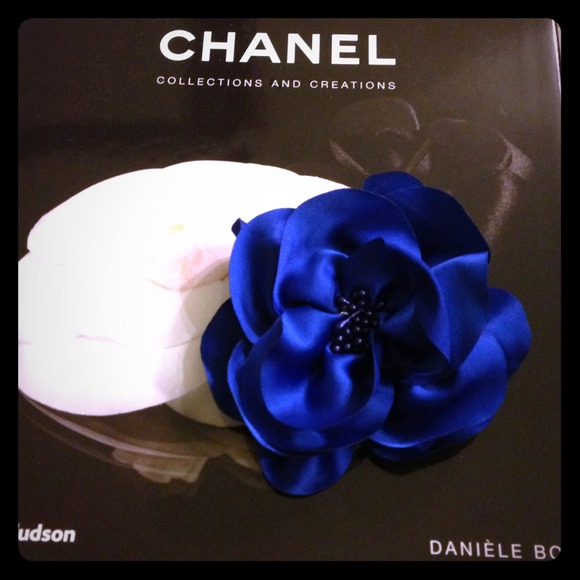 Blue satin Brooch