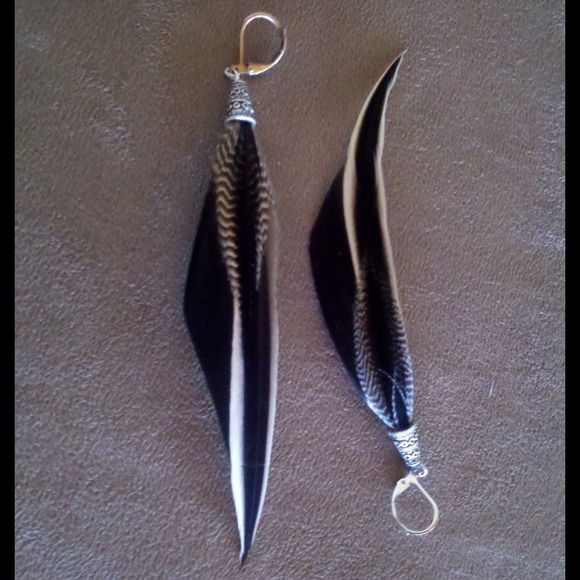 Feather Earrings.