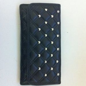 Black studded wallet