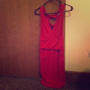 Red knee length forever 21 dress