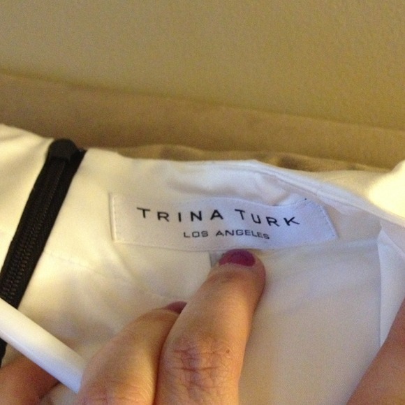 Trina Turk like new gorgeous black and white dress - Picture 4 of 4