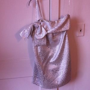 Forever 21 silver party dress