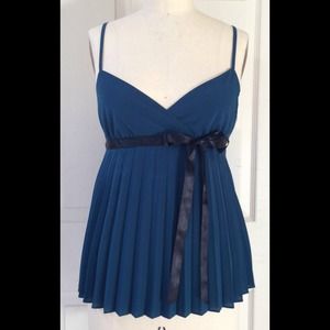 Theory Haylee Pleated Chiffon Camisole Top