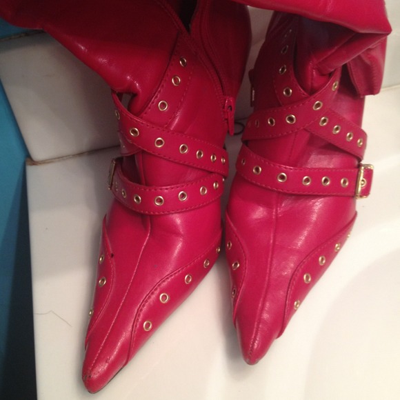 Hot sexy red boot with pocket - Picture 4 of 4