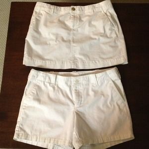 ON HOLD: White Skirt and Shorts