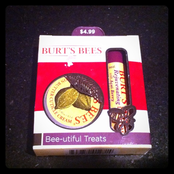 Burt's bees lip balm and cuticle cream