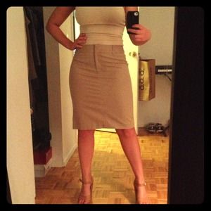 Loft Beige Skirt
