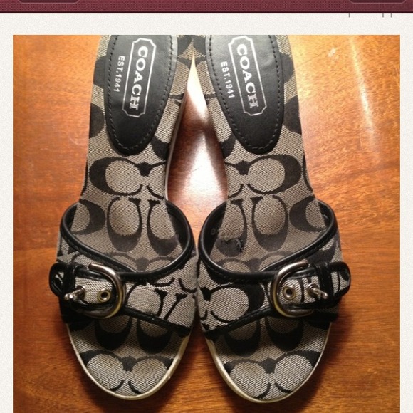 BUNDLE gap dress, coach wedges and ring.