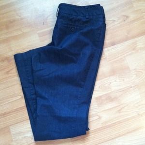 Denim look dress pants