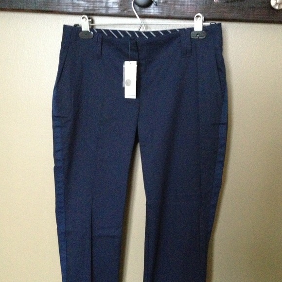 NWT Nautica Navy ankle pant and bracelet.