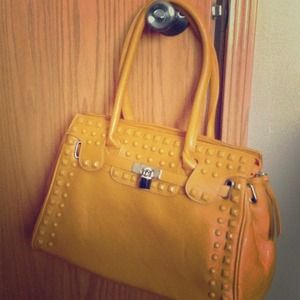 NWOT Mustard tote
