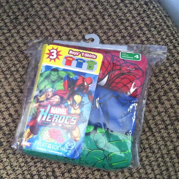 Size 4 Marvel Heroes Boys T-Shirts