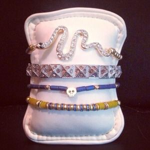 Snake/Skull/Vinyl Bead Bracelet Collection