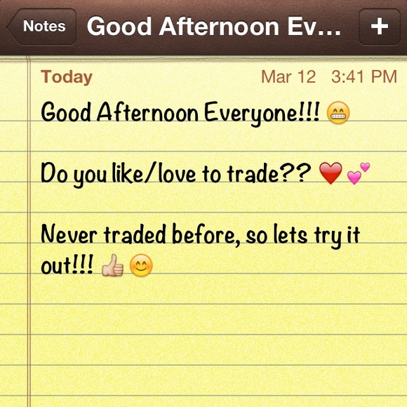 Lets trade!!!!!