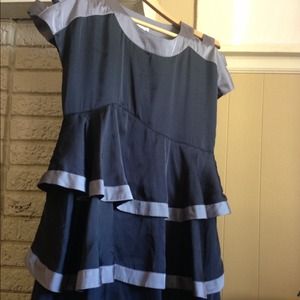 Black and silver dress with asymmetrical waist <3