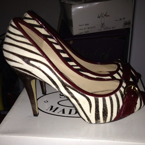 Steve Madden Shoes - Steve Madden Lezlie Zebra Heels