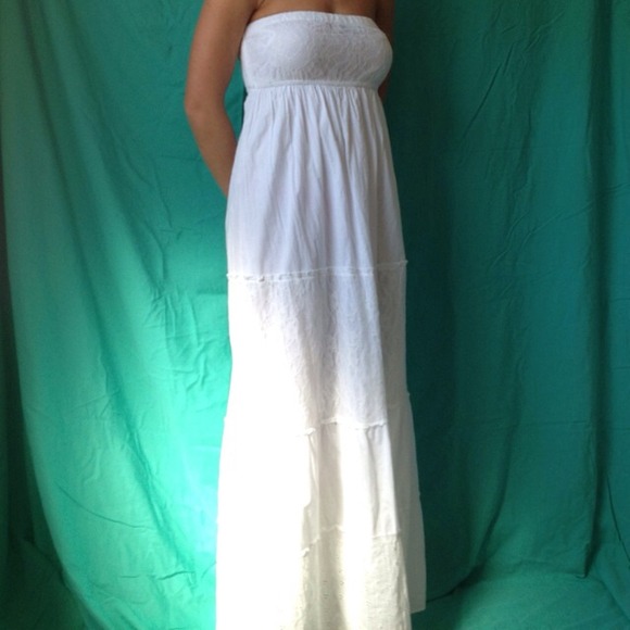 Floor length white summer dress!