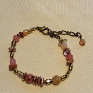 Pink beaded bracelet