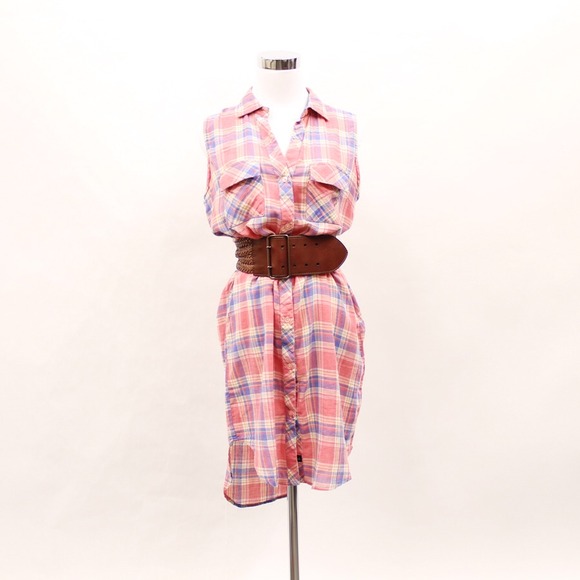 🚫SOLD🚫Rails Lindsay Sleeveless Tunic Pink Plaid