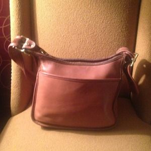 Brown Leather Authentic Coach Bag