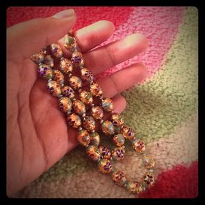 Vintage Gold leafed necklace