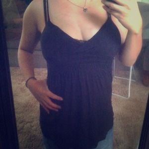 Black Baby Doll Tank Top