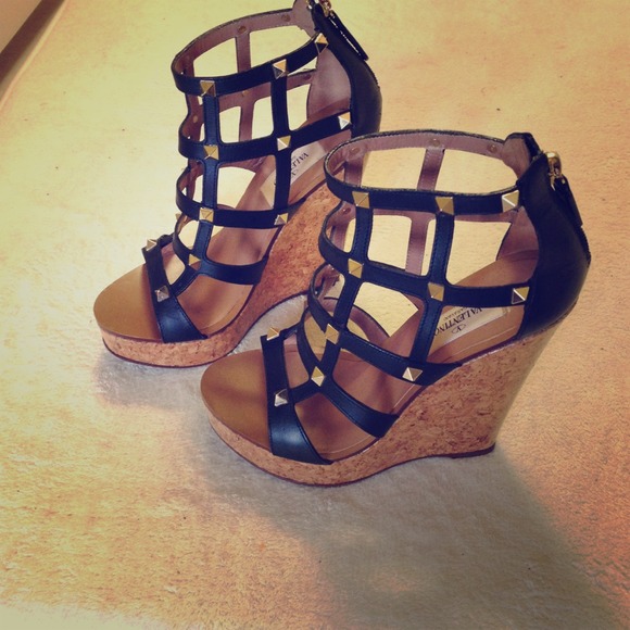 Valentino Shoes - ❌SOLD❌💯AUTHENTIC Valentino Rockstud Wedge