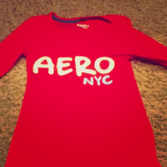 Pink aero mid sleeve shirt