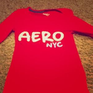 Pink aero mid sleeve shirt