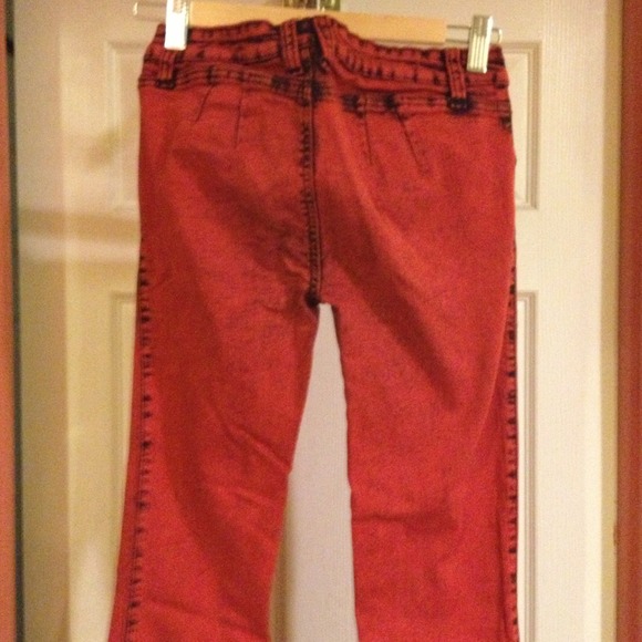 💥Sold💥Stonewashed red stretch jeans - Picture 2 of 2