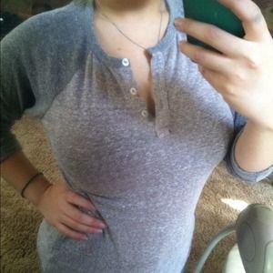 Gray Baseball Tee