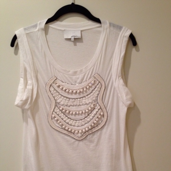 Sold in bundle. 3.1 Philip Lim Embellished Top