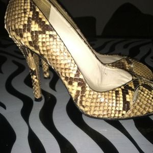 Authentic Python Skin Stuart Weitzman Pumps