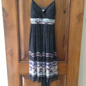 Perfect Dot and Flower Design Spring Dress