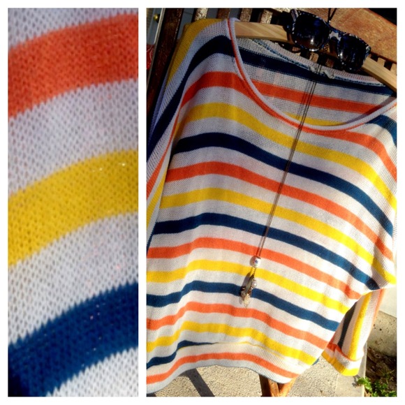 One Clothing Tops - 💛One Clothing: OYB Stripped Dolman Knit Blouse