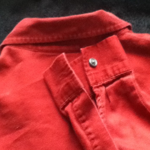 Red button down - Picture 4 of 4
