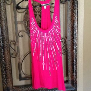 Hot pink tank