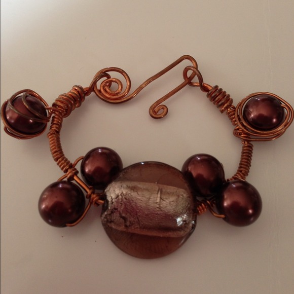 Night amber cuff bangle - Picture 1 of 2