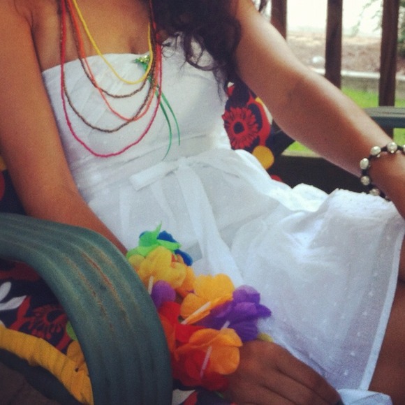 Simple white dress