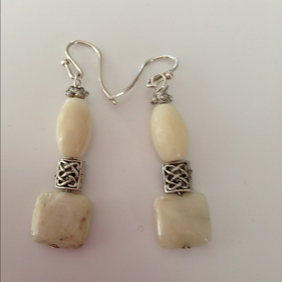 Bone earrings