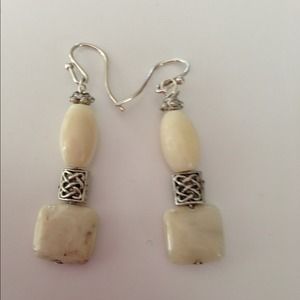Bone earrings
