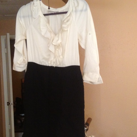 Anne Taylor black and white dress, Small/Medium