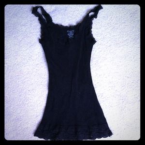 Black lace tank top Medium
