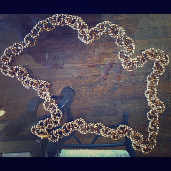34' inch gold chain necklace.