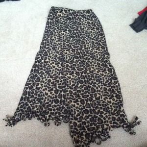Winter scarf cheetah print