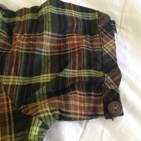 Plaid button down top - Picture 3 of 3